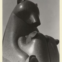 Hagemeyer, Johan. Statue of bears by Beniamino Bufano (1945?). BANC PIC 1964.064:463--PIC. Courtesy of The Bancroft Library, University of California, Berkeley Online